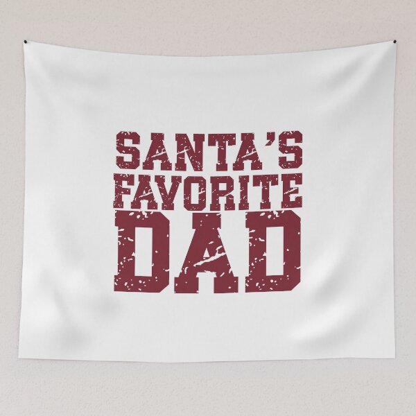 Item preview, Santa's Favorite Dad | Funny Christmas Dad Quote | Vintage Christmas & Fatherhood Humor designed and sold by stylishdzign.