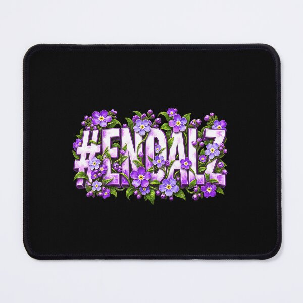 Item preview, End Alz Purple Forget Me Not Flowers Alzheimer's Awareness Design designed and sold by FolkGraphics.