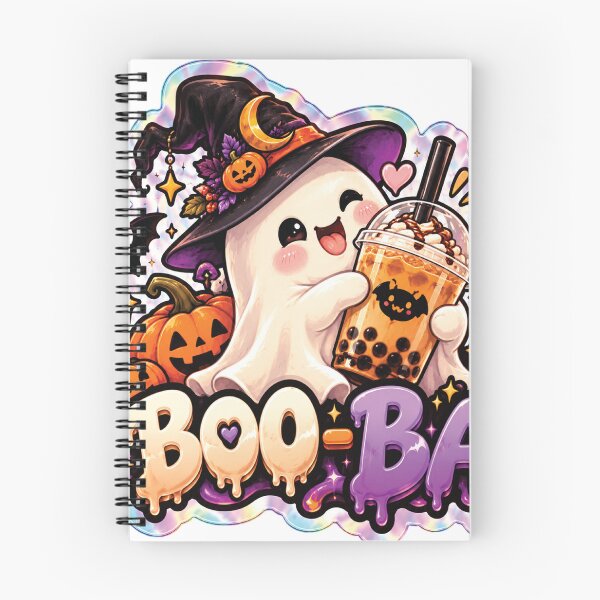 Item preview, BOO-BA – Cute Halloween Ghost Boba Tea Sticker designed and sold by WeirdSketcher.
