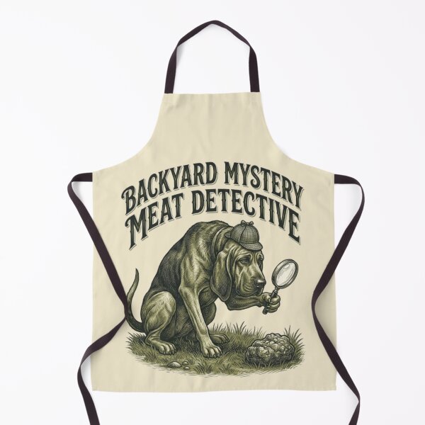 Item preview, Backyard Mystery Meat Detective Funny Gross Dog Bloodhound Dog Humor designed and sold by FurRealStudioCo.