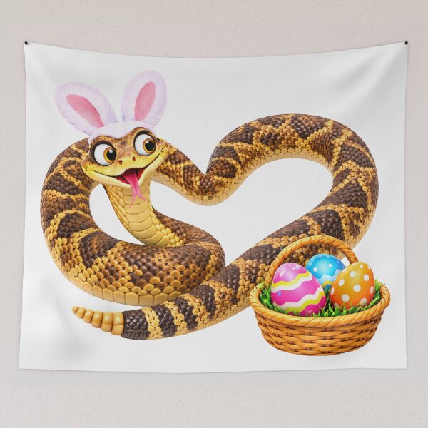 Item preview, Joyful Eastern Diamondback Rattlesnake Easter designed and sold by Sillytoe.