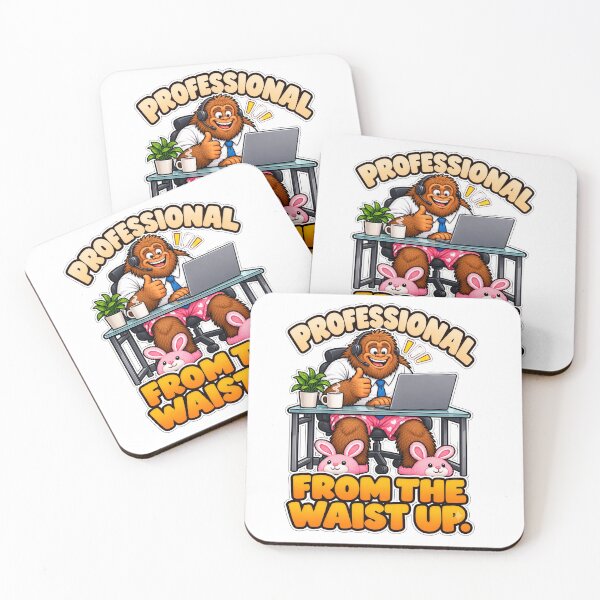 Item preview, Funny Bigfoot Work From Home Professional From The Waist Up designed and sold by Monster Mentors.