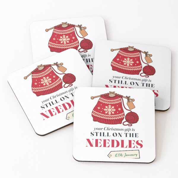 Item preview, Your Christmas Gift Is Still on the Needles: Funny Knitting designed and sold by Diya & Dot.
