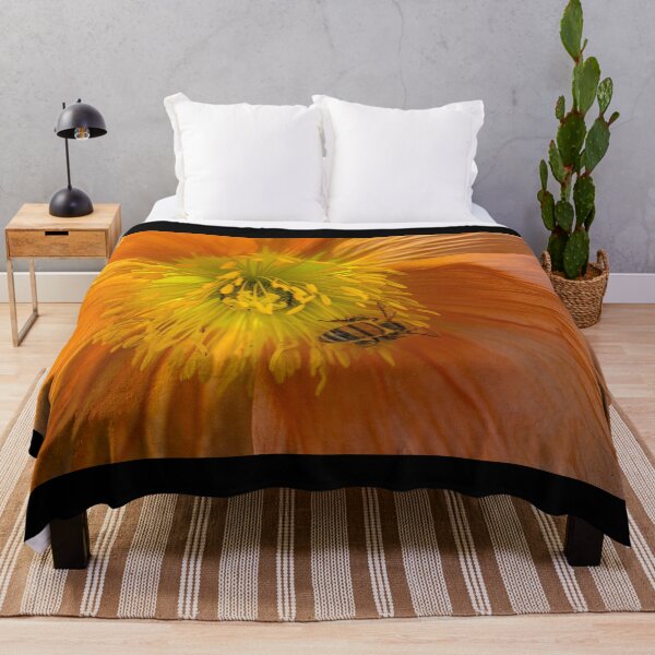 Item preview, A Bee in the Sunburst Flower designed and sold by Twisted Light Images.
