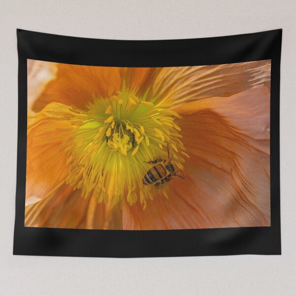 Item preview, A Bee in the Sunburst Flower designed and sold by Twisted Light Images.