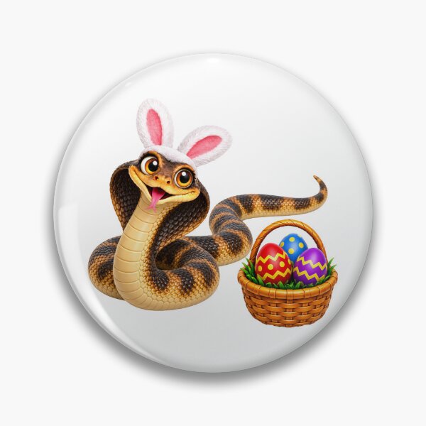 Artikelvorschau, Fröhliche ägyptische Kobra zu Ostern entworfen und verkauft von Sillytoe.