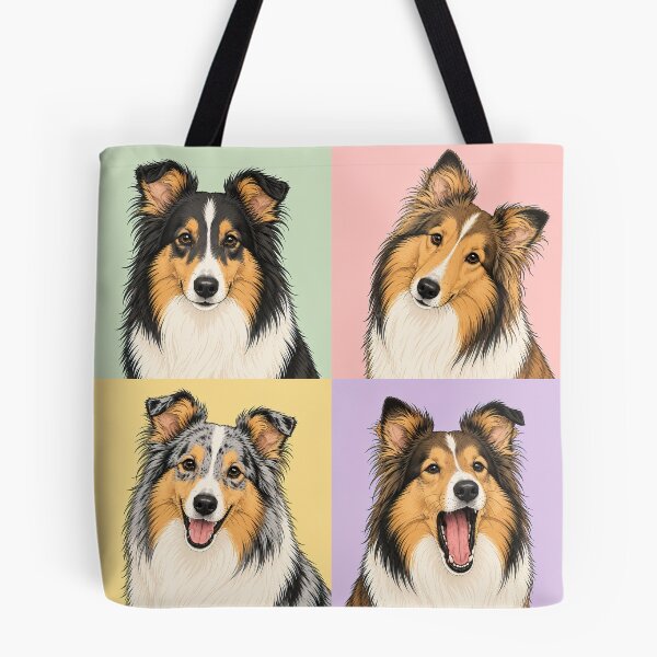 Item preview, Sheltie Dog Pop Art Portraits designed and sold by pixiedustpaint.