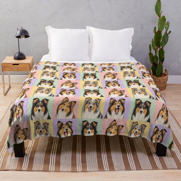 Item preview, Sheltie Dog Pop Art Portraits designed and sold by pixiedustpaint.