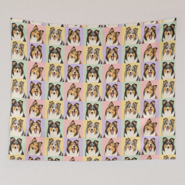 Item preview, Sheltie Dog Pop Art Portraits designed and sold by pixiedustpaint.
