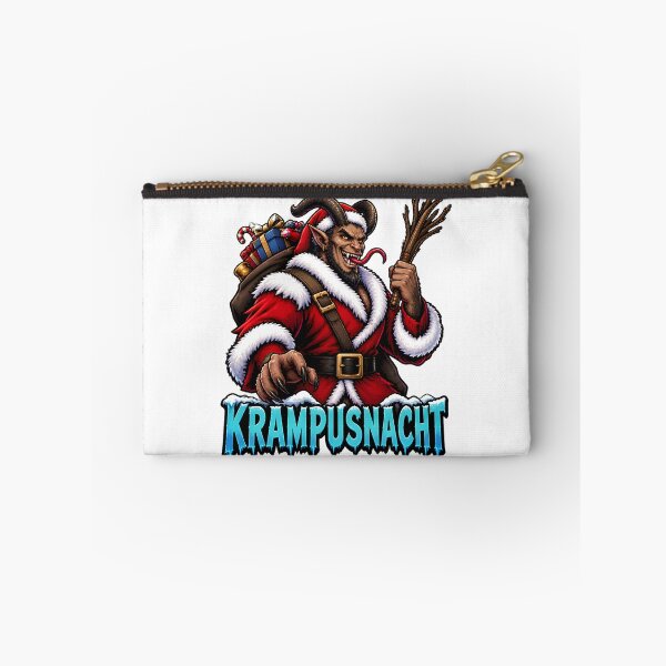 Item preview, Krampusnacht Dark Holiday Illustration Featuring Mythical Creature and Festive Night Scene designed and sold by LilMissMoody.
