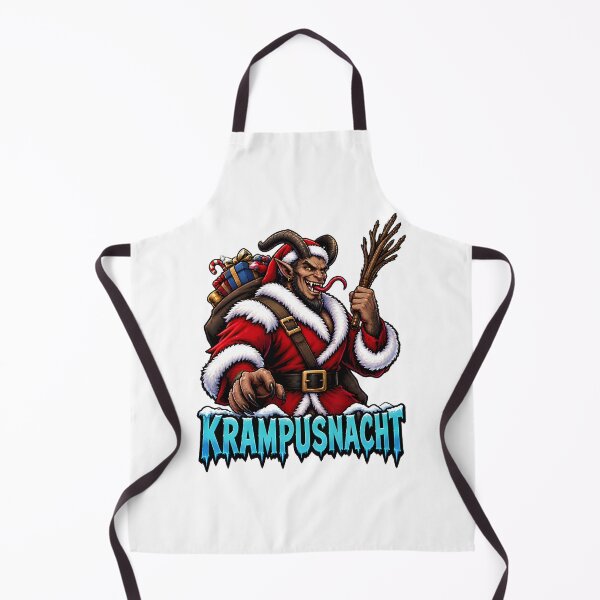 Item preview, Krampusnacht Dark Holiday Illustration Featuring Mythical Creature and Festive Night Scene designed and sold by LilMissMoody.