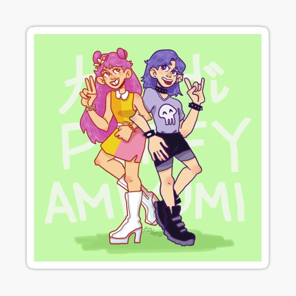 Hi Hi Puffy AmiYumi - hi!hi! puffy amiyumi - AmiYumi Show! Drawstring  Greeting Card for Sale by malongovotic