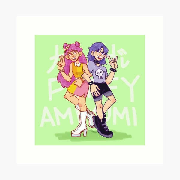 Hi Hi Puffy AmiYumi - hi!hi! puffy amiyumi - AmiYumi Show! Drawstring Art  Board Print for Sale by malongovotic