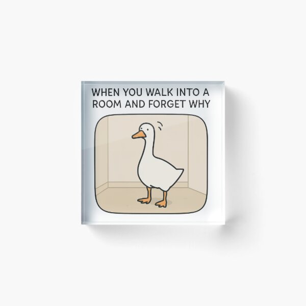 Item preview, Cute Goose With A Memory Of A Goldfish designed and sold by ManiaPopShop.