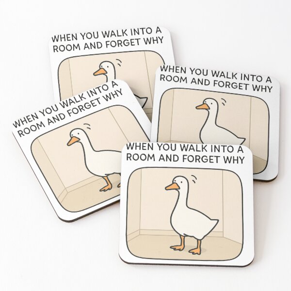 Item preview, Cute Goose With A Memory Of A Goldfish designed and sold by ManiaPopShop.