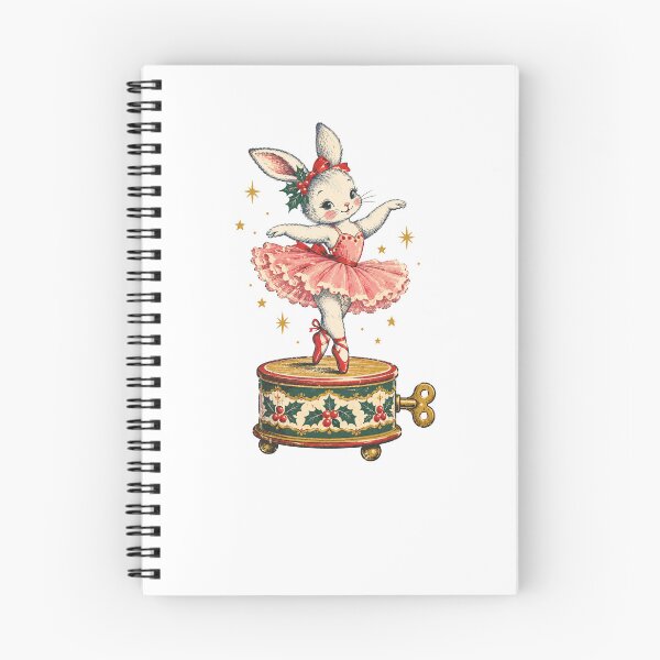 Item preview, Vintage Ballerina Bunny on Music Box designed and sold by Watercolorsart.