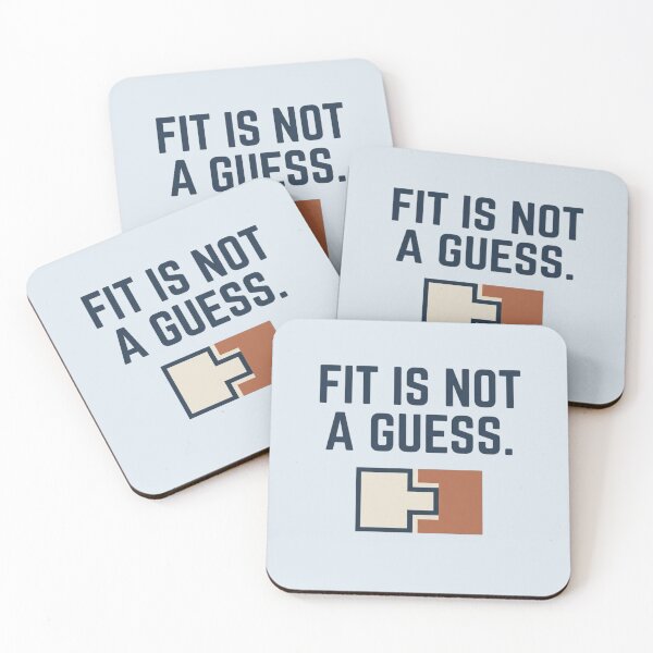 Item preview, Fit Is Not a Guess Mechanical Design Precision Engineering designed and sold by Amr Darwish Graphic designer.