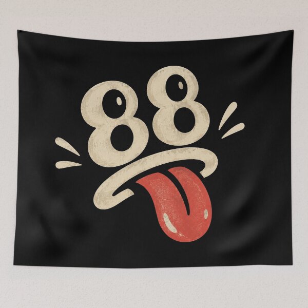 Item preview, Tongue Out 88 Face designed and sold by Jennie046Shelle.