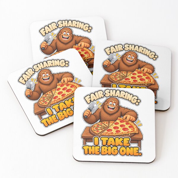 Item preview, Funny Bigfoot Pizza Fair Sharing I Take The Big One designed and sold by Monster Mentors.