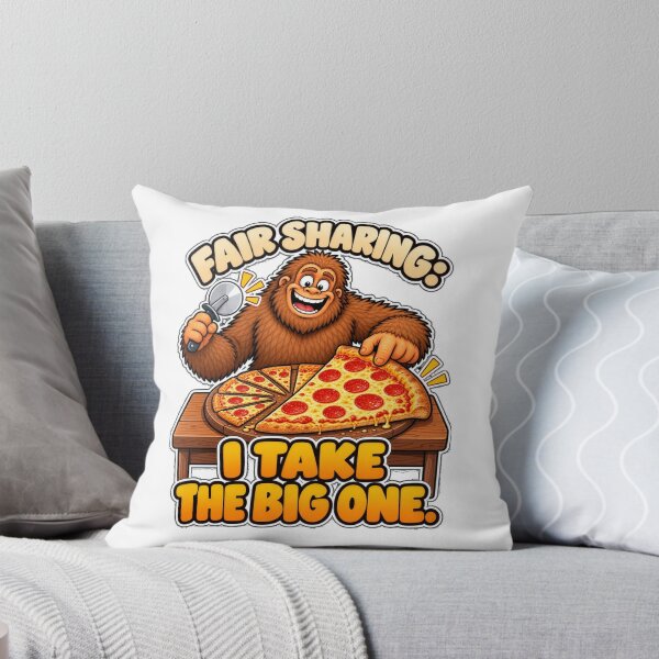 Item preview, Funny Bigfoot Pizza Fair Sharing I Take The Big One designed and sold by Monster Mentors.