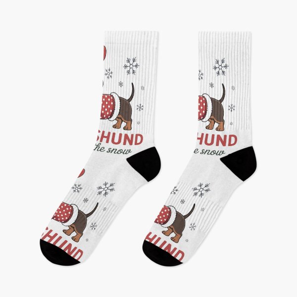 Item preview, Funny Christmas Reindeer Dachshund Snow Adventure designed and sold by elisarasada.
