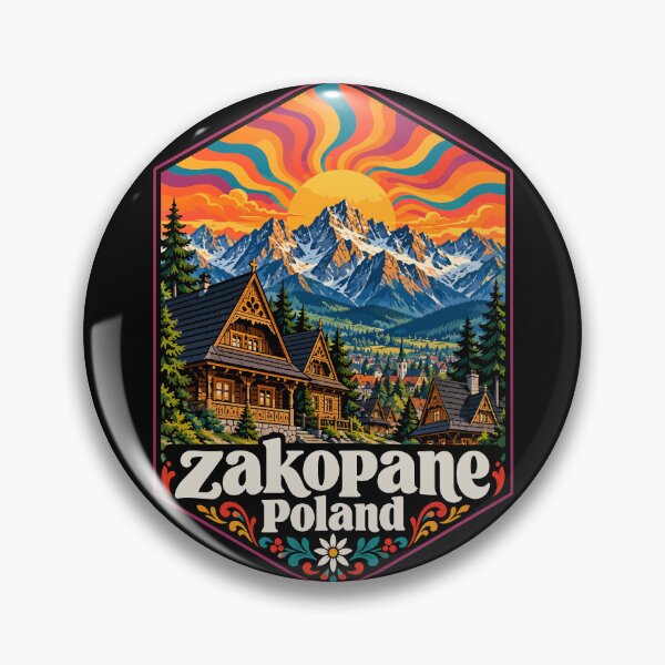 Item preview, Zakopane Poland Trippy Art Travel designed and sold by TomFrontierArt.