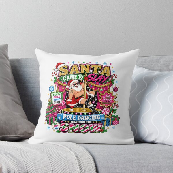 Item preview, Santa Came To Slay Funny Pole Dancing Christmas designed and sold by Caj77.