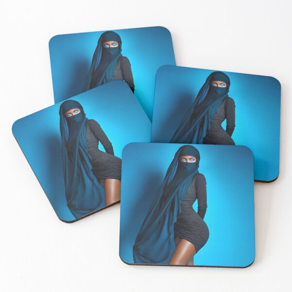 Item preview, Elegant Model in Blue Attire on Bright Background designed and sold by Artessie.