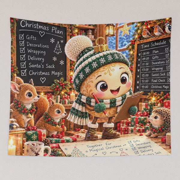 Item preview, Golden Christmas Bauble - The Christmas Plan designed and sold by DoreenGehrkeArt.
