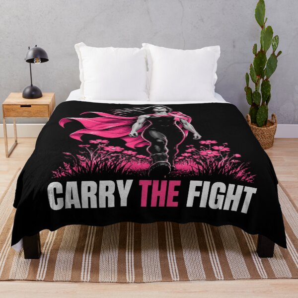 Item preview, Carry The Fight Breast Cancer Awareness Survivor Warrior designed and sold by FolkGraphics.