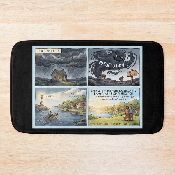 Item preview, Right to asylum: From flight to safe arrival designed and sold by Mianku | Für das Leben.