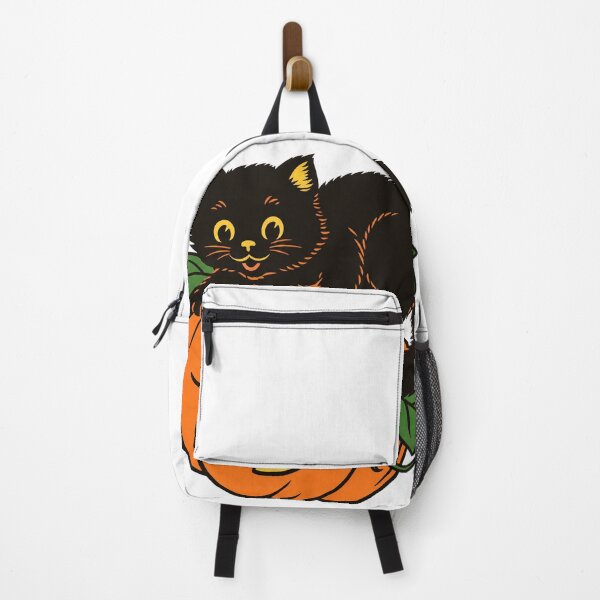 Artikelvorschau, Vintage Schwarze Katze Kürbis Sublimation entworfen und verkauft von Taniyah Gomes.