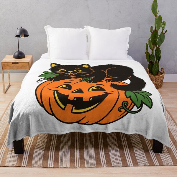 Item preview, Vintage Black Cat Pumpkin Sublimation designed and sold by Taniyah Gomes.