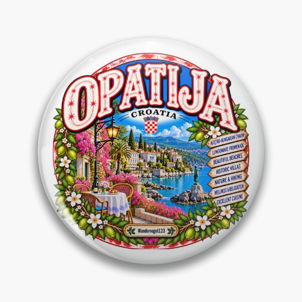Artikelvorschau, Opatija Kroatien – Adriaküste Lungomare & Mediterranes Flair entworfen und verkauft von Wandervogel123.