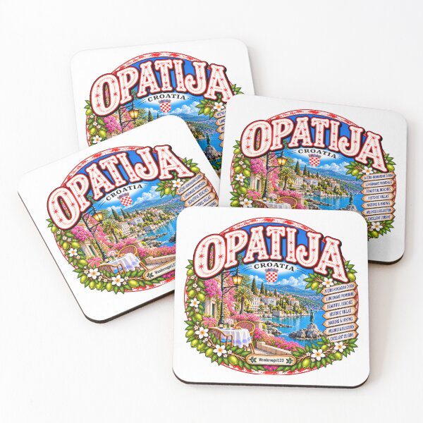 Item preview, Opatija Croatia – Adriatic Coast Lungomare & Mediterranean Flair designed and sold by Wandervogel123.