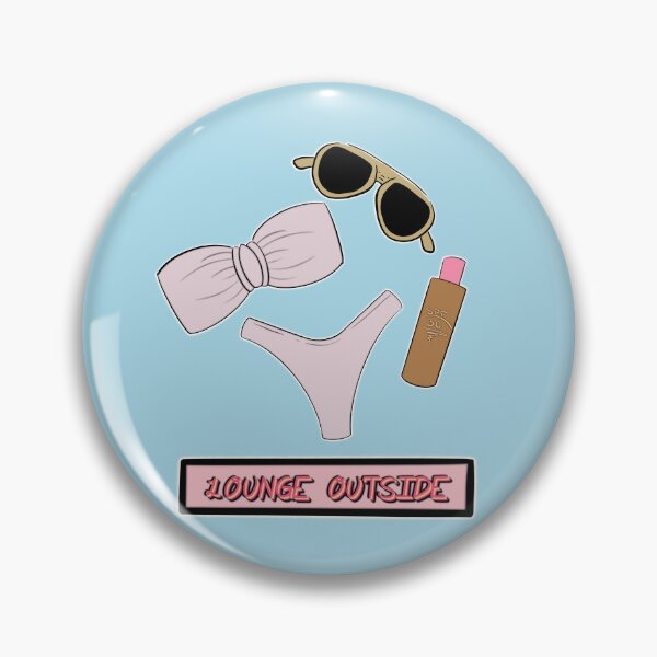 Item preview, Lounge Outside – Cute Bikini & Sunglasses Summer Illustration designed and sold by sososweett.