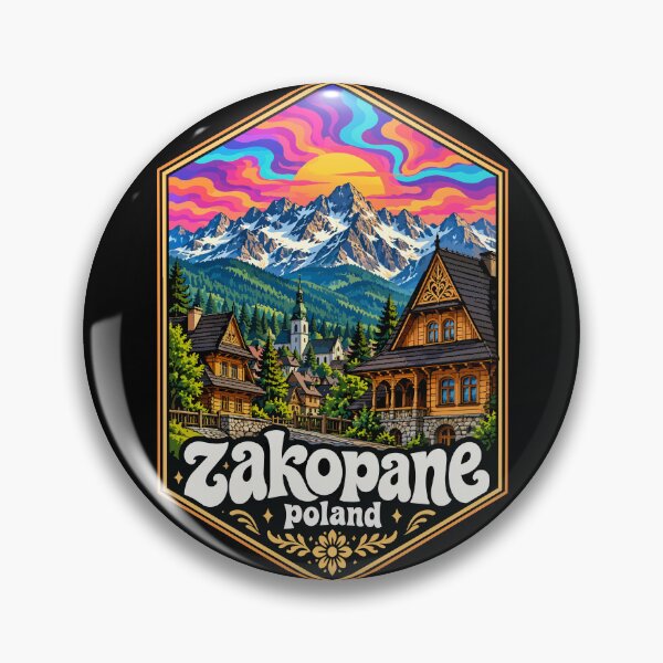 Item preview, Zakopane Poland Trippy Travel designed and sold by TomFrontierArt.