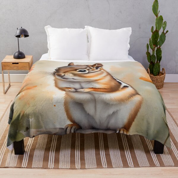 Item preview, Cute Watercolor Chipmunk Portrait designed and sold by Hackl20.
