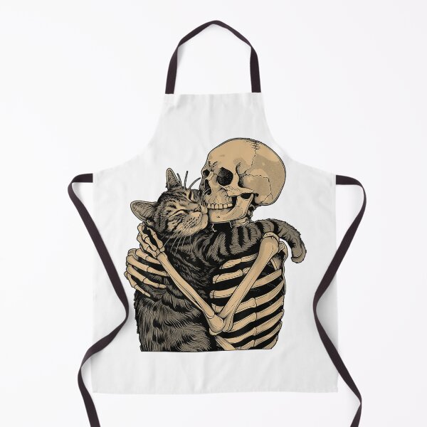 Item preview, Skeleton Hugging Cat Halloween Cat Lover Cat Mom Dad designed and sold by Taniyah Gomes.