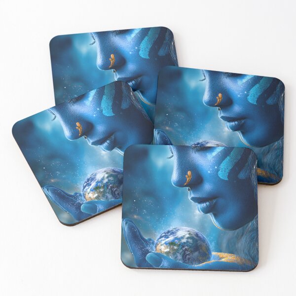 Item preview, Divine Embrace of Earth and Spirit in Blue Hues designed and sold by Artessie.