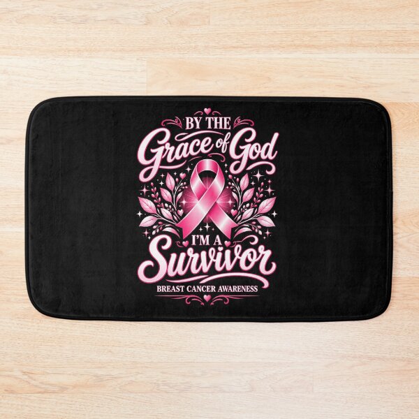Item preview, By The Grace Of God I'm A Survivor Breast Cancer Awareness designed and sold by FolkGraphics.