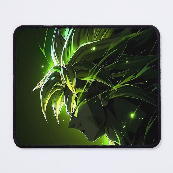 Item preview, Broly | Emerald Shadow Warrior – Neon Green Energy Dark Fantasy Anime Art designed and sold by Dyan4.