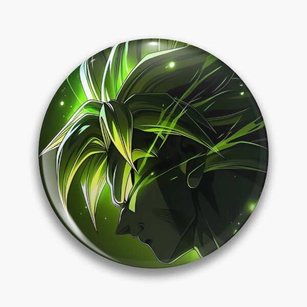 Item preview, Broly | Emerald Shadow Warrior – Neon Green Energy Dark Fantasy Anime Art designed and sold by Dyan4.