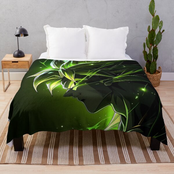 Item preview, Broly | Emerald Shadow Warrior – Neon Green Energy Dark Fantasy Anime Art designed and sold by Dyan4.