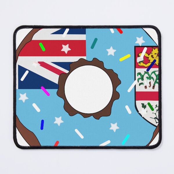 Item preview, Fiji Flag Donut – Colorful Sprinkles Country Pride designed and sold by TheIconSmith.