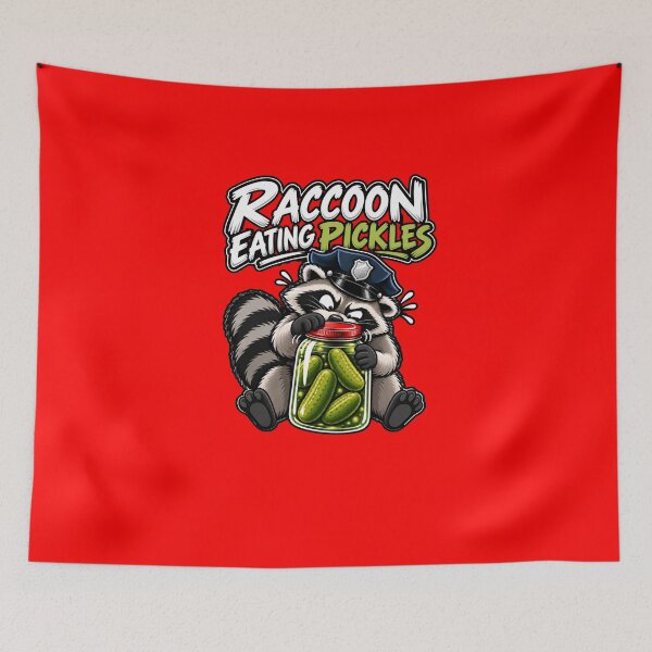 Item preview, Raccoon Eating Pickles Funny Pickle Lover designed and sold by Creative-Sanc.