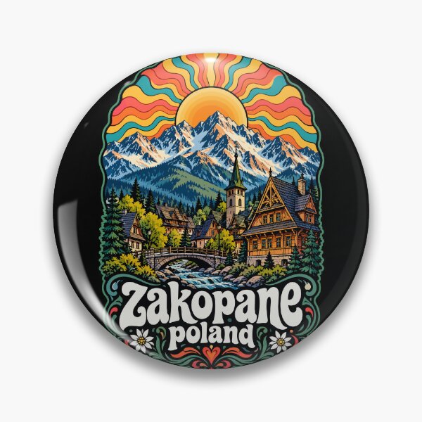 Item preview, Zakopane Poland Tatry Mountains Trippy designed and sold by TomFrontierArt.