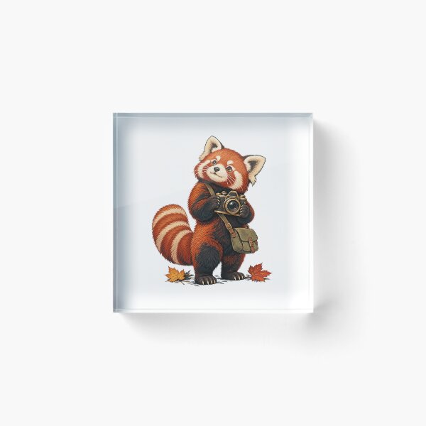 Item preview, Red Panda Photographer - Little Camera Adventure designed and sold by cybersilverhand.