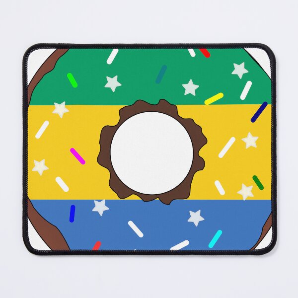 Item preview, Gabon Flag Donut – Colorful Sprinkles Country Pride designed and sold by TheIconSmith.