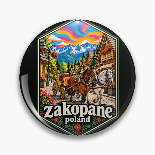 Item preview, Zakopane Poland Tatry Mountains Trippy Art designed and sold by TomFrontierArt.